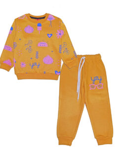 Yay Biecycle Fleece Tracksuit - Mustard