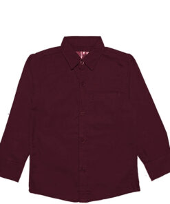 Basic Shemrey Fabric Formal Shirt - Bargandy