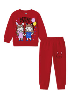 Besties-Forever-Fleece-Tracksuit---Red