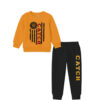 Catch-Race-Fleece-Tracksuit---Mustard-&-Black