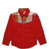 Checked-Shoulder-Shemrey-Fabric-Formal-Shirt-Red