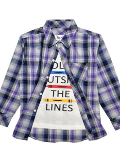 Color-Out-Side-Line-Check-Twofer-Casual-Shirt---Light-Grey