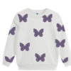 Grace Butterflies Fleece Sweatshirt - Off White