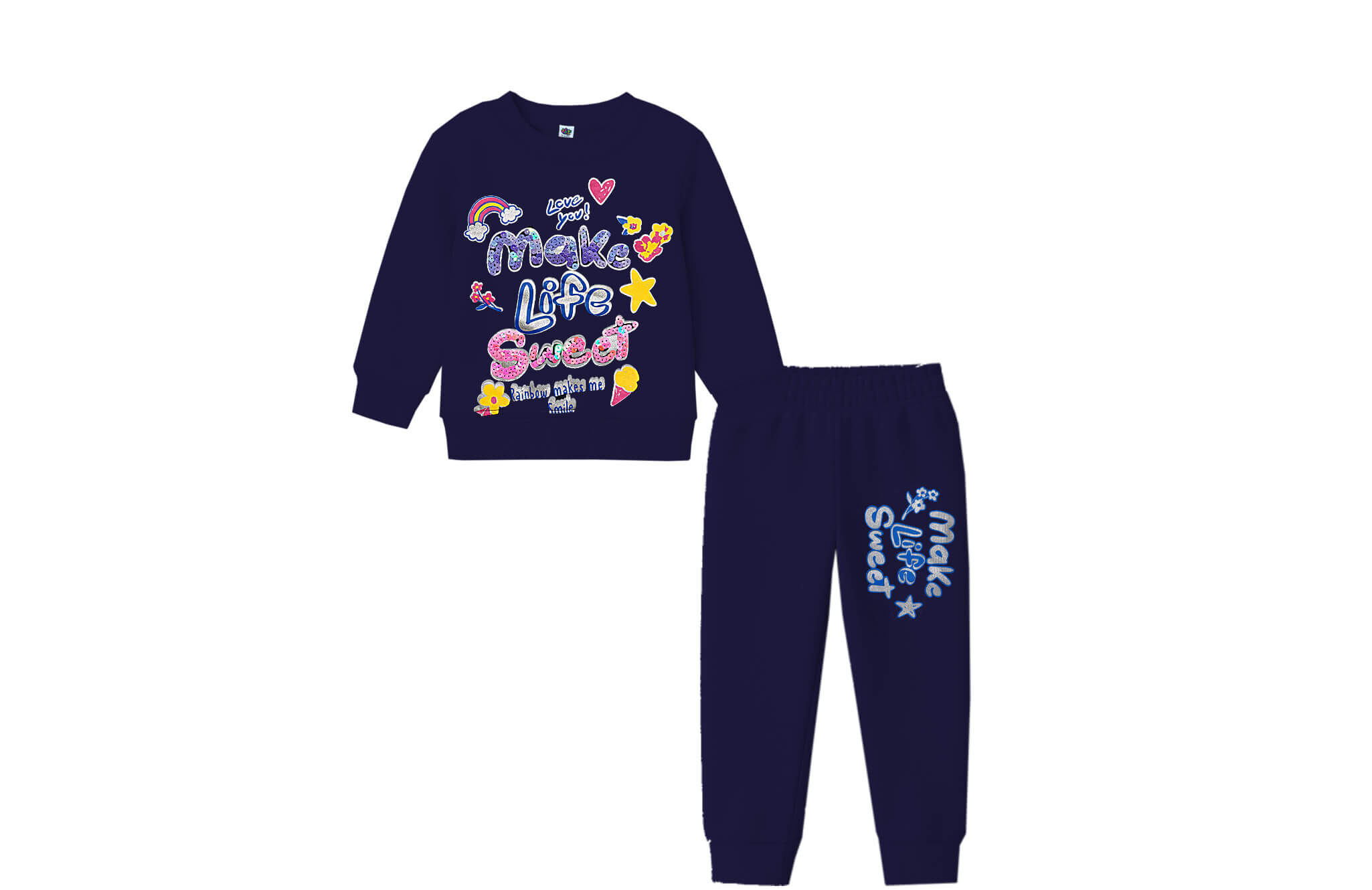 Make-Life-Sweet-Fleece-Tracksuit---Navy-Blue