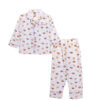 Monkey & Banana Cotton Full Sleeves Night suit - Off White