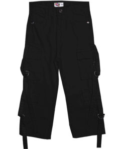 Multi-Pockets-Cargo-Baggy-Denim-Pant-Black - Copy