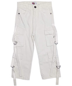 Multi-Pockets-Cargo-Baggy-Denim-Pant---Off-White - Copy