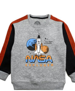 NASA-Explorer-Penal-Fleece-Sweatshirt---Heather-Grey