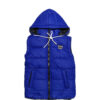 New Style LC Sleeveless Hooded Puffer Jacket - Royal Blue