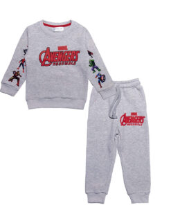 Power Team Fleece Tracksuit - Heather Grey