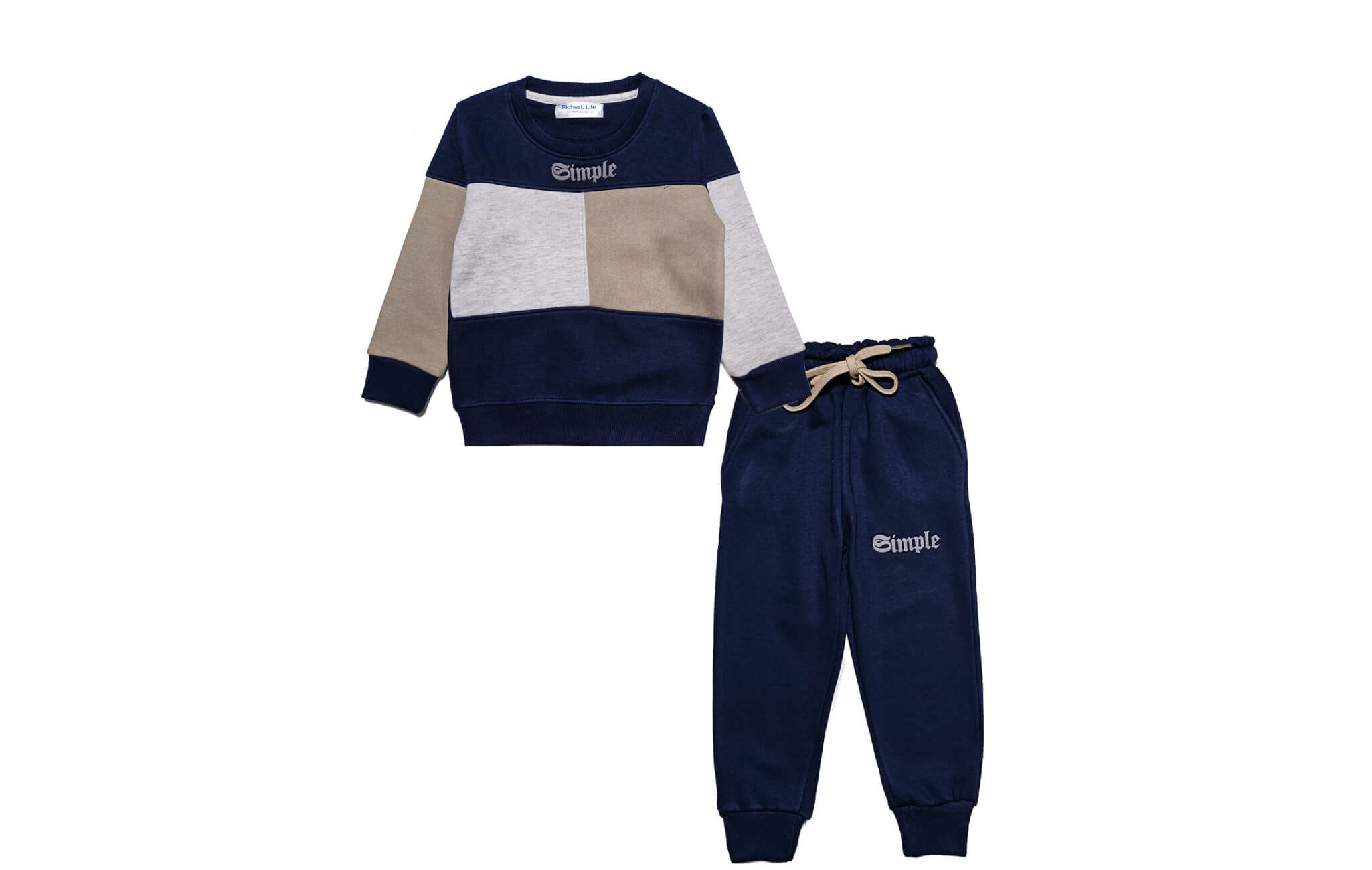 Simple-Box-Pennal-Fleece-Tracksuit-Navy-Blue