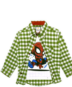 Spidy--Green-Check-Twofer-Casual-Shirt-White-&-Green-jpg