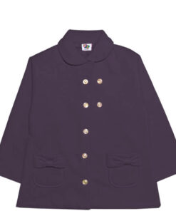 Stylish-Round-Coller-Fleece-Coat---Dark-Purple