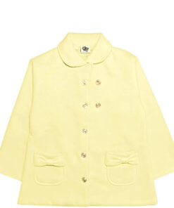 Stylish-Round-Coller-Fleece-Coat-Lime-Yellow