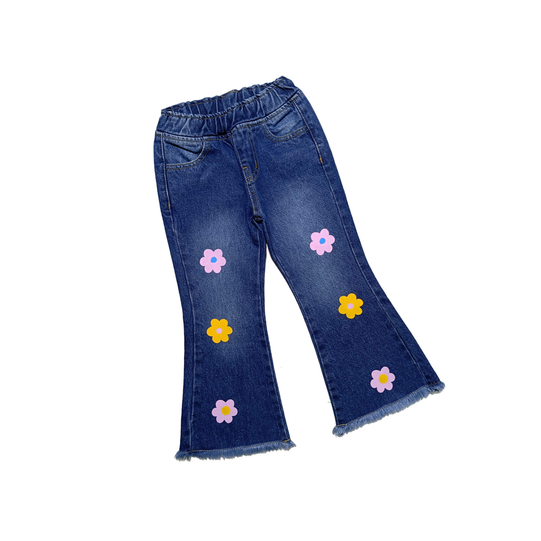 Sunflowers-Bell-Bottom-Denim-Denim-Pant---Blue