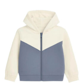 V-Cross-Pennal-Short-Body-Fleece-Hood---White