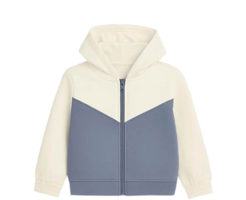 V-Cross-Pennal-Short-Body-Fleece-Hood---White