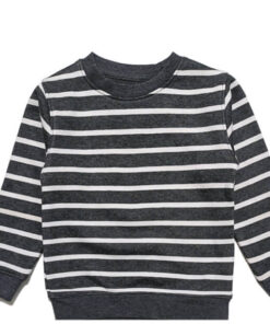 White-Stripes-Fleece-Sweatshirt---Charcoal
