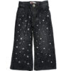 Air Bubbles Loose Fit Denim Pant - Charcoal