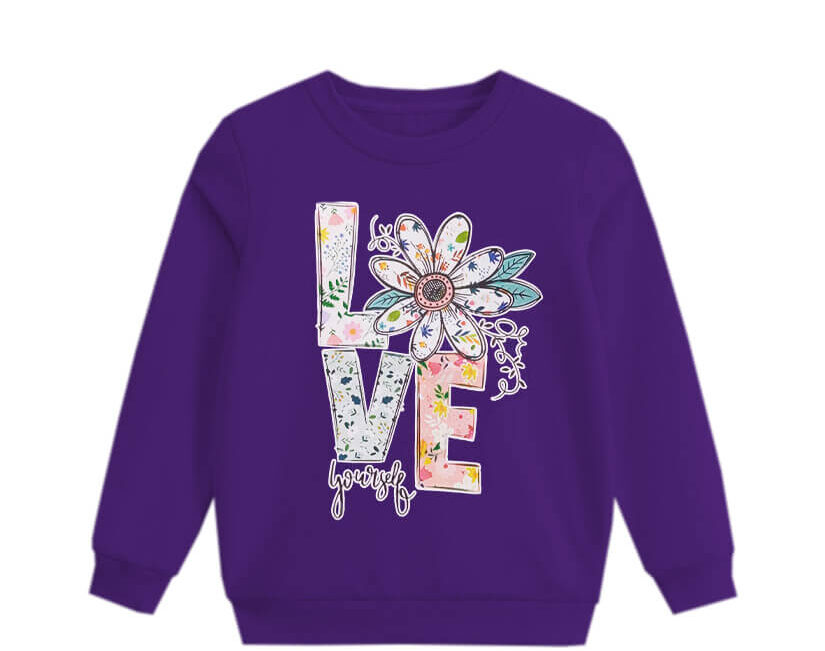 Love-Your-Self-Fleece-Sweatshirt-Purple