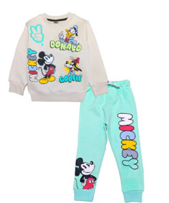 Mickey Goofy Fleece Tracksuit - Skin & Aqua