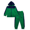 Polo logo Polyter Fleece Hoodie Tracksuit – Green