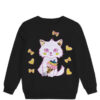 Sequins-IceCream-Kitty-Fleece-Sweatshirt-Black