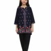 Blooming Flowers Bundle Khaddar Suit – Black