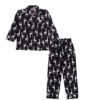 Baby Giraffe Full Sleeves Nightsuit - Black