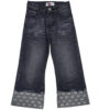 Folding-Bottom-White-Bows-wide-Leg-Denim-Pant---Charcoal