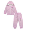 Heart Mini Milan Shades Fleece Hoodie Tracksuit - Baby Pink
