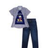 Regular Fit Mickey Double Shirt & Classy Narrow Fit Denim Pant