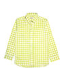 Lime Check Casual Shirt - Lime & White