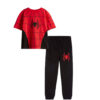 Web Warrior Tee & Trouser - Red & Black