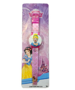 Cartoon Character Disney Princess Watch For Kids – Pink