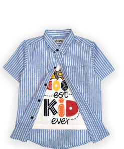 Coolest Kids Ever Double Casual Shirt - Sky Blue