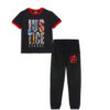 JUSTISE League Print Tee & Trouser - Black