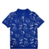 Smurf Printer Colar Polo Shirt – Royal Blue