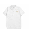 Yellow Markhor Logo Colar Polo Shirt – White